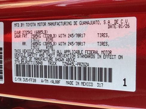 New 2026 Toyota Tacoma SR5 image 25