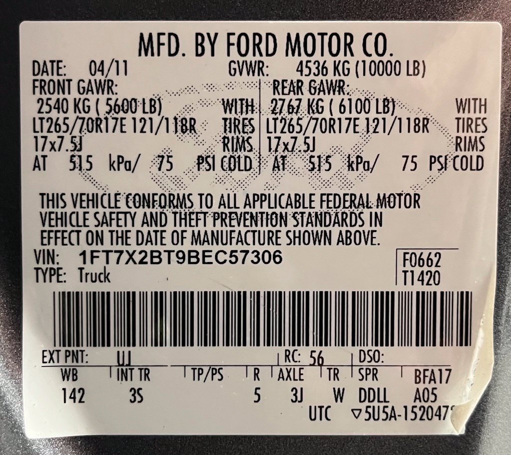 Used 2011 Ford F250 XLT w/ XLT Interior Pkg AWD/4WD image 58