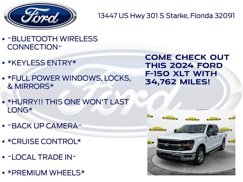 Certified 2024 Ford F150 XLT w/ Mobile Office Package RWD image 12