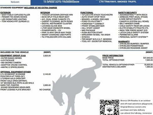 New 2025 Ford Bronco Outer Banks image 2