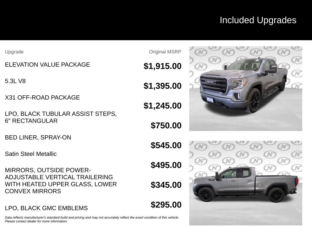 Used 2020 GMC Sierra 1500 Elevation w/ Elevation Value Package AWD/4WD image 3