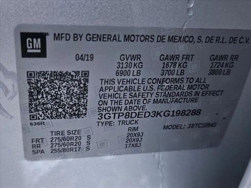 Used 2019 GMC Sierra 1500 SLT w/ SLT Premium Plus Package RWD image 25