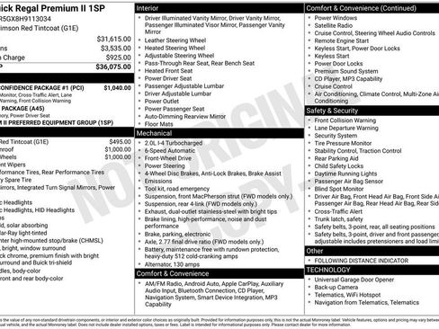 Certified 2017 Buick Regal Premium w/ Driver Confidence Package #1 FWD image 55