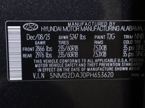 Certified 2023 Hyundai Santa Fe SEL w/ Cargo Package AWD/4WD image 45
