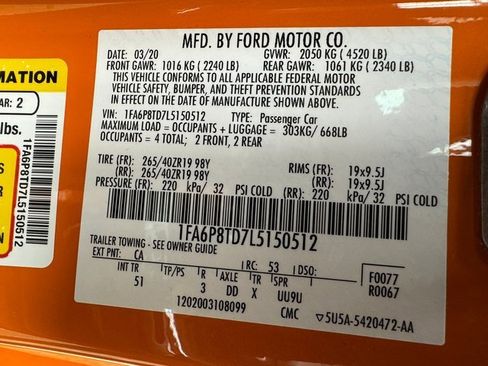 Certified 2020 Ford Mustang Premium w/ 2.3L High Performance Package image 29