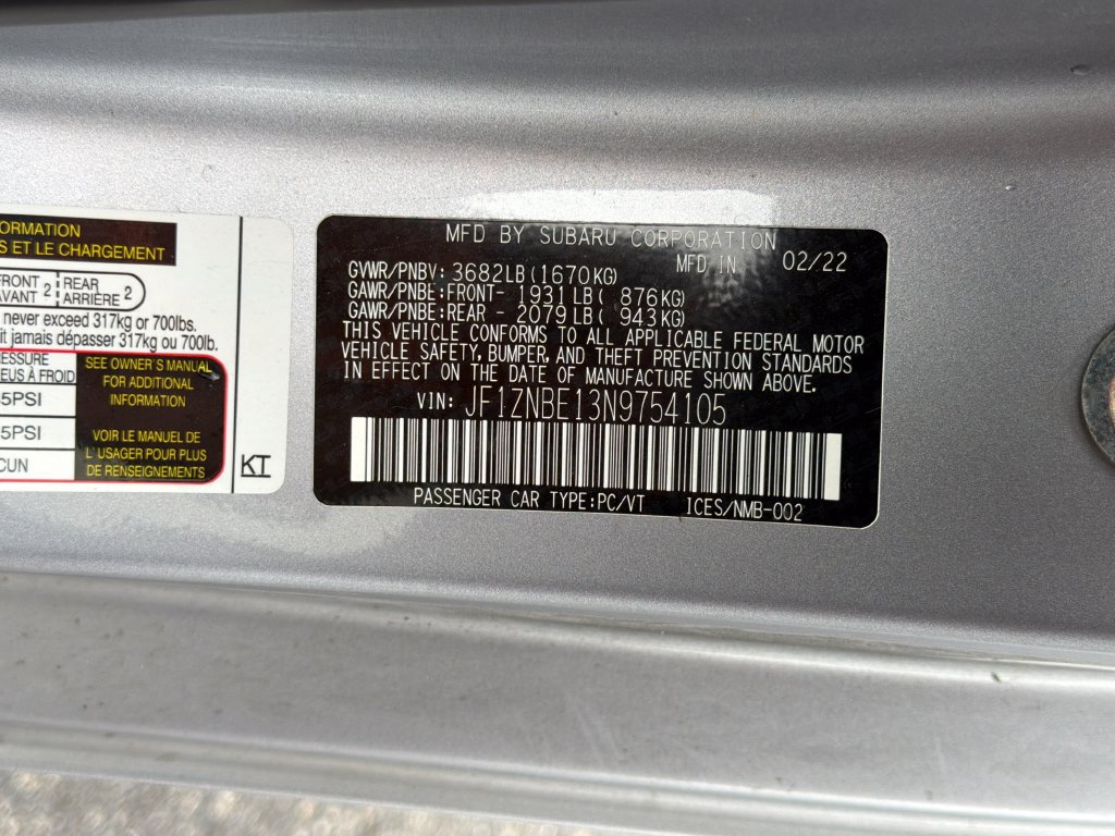 Used 2022 Toyota GR86 Premium w/ ALL Weather Mat Package (TMS) RWD image 25