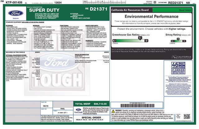 Certified 2024 Ford F350 Platinum w/ FX4 Off-Road Package AWD/4WD image 4