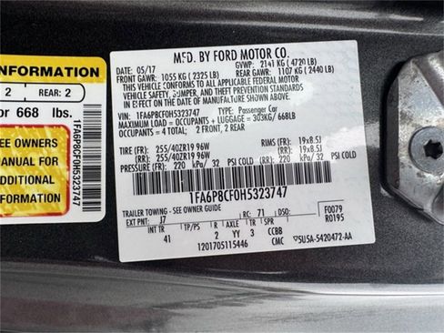 Certified 2017 Ford Mustang GT Premium w/ Black Accent Package image 43