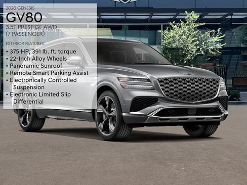 New 2026 Genesis GV80 3.5T Prestige AWD/4WD image 3