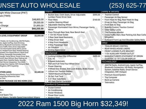 Used 2022 RAM 1500 Big Horn AWD/4WD image 33