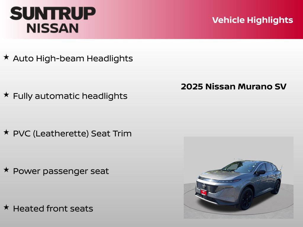 Certified 2025 Nissan Murano SV FWD image 16
