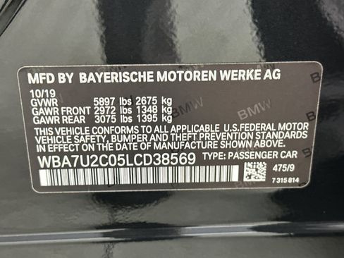 Used 2020 BMW 750i xDrive w/ Executive Package AWD/4WD image 29