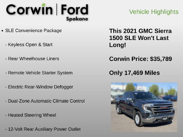 Used 2021 GMC Sierra 1500 SLE AWD/4WD image 6