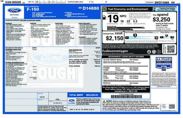 Used 2021 Ford F150 XLT w/ Equipment Group 302A High AWD/4WD image 4
