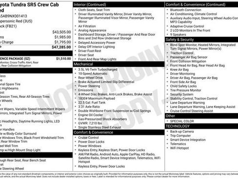 Used 2022 Toyota Tundra SR5 w/ Convenience Package RWD image 27