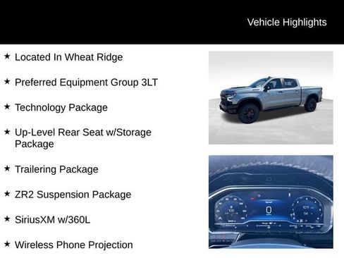 Used 2023 Chevrolet Silverado 1500 ZR2 w/ Technology Package AWD/4WD image 8