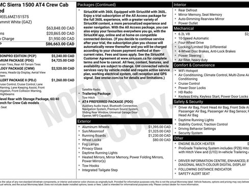 Used 2021 GMC Sierra 1500 AT4 w/ AT4 Carbonpro Edition AWD/4WD image 3