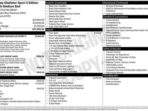 Used 2021 Jeep Gladiator Sport image 36