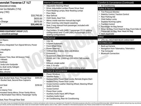 Used 2015 Chevrolet Traverse LT image 29