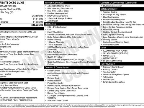 Used 2023 INFINITI QX50 Luxe image 5