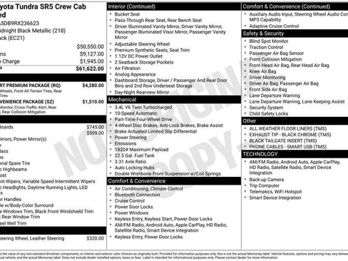 Used 2024 Toyota Tundra SR5 w/ TRD Sport Premium Package AWD/4WD image 22
