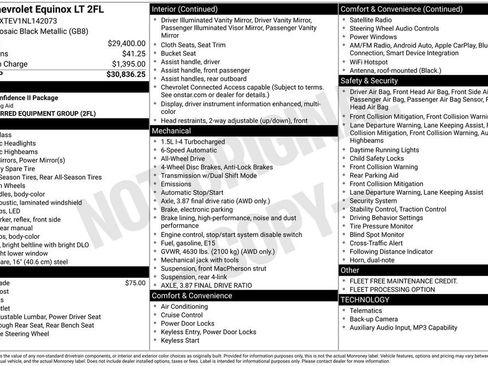 Used 2022 Chevrolet Equinox LT AWD/4WD image 37