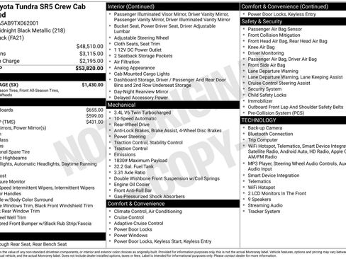 New 2026 Toyota Tundra SR5 w/ SX Package RWD image 24