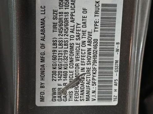 Used 2017 Honda Ridgeline RTL-E image 27