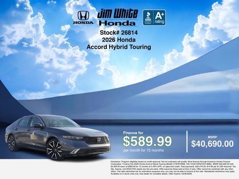 New 2026 Honda Accord Touring image 7