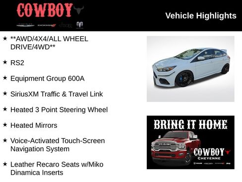 Used 2016 Ford Focus RS AWD/4WD image 2