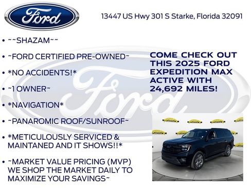 Certified 2025 Ford Expedition Max Active AWD/4WD image 6