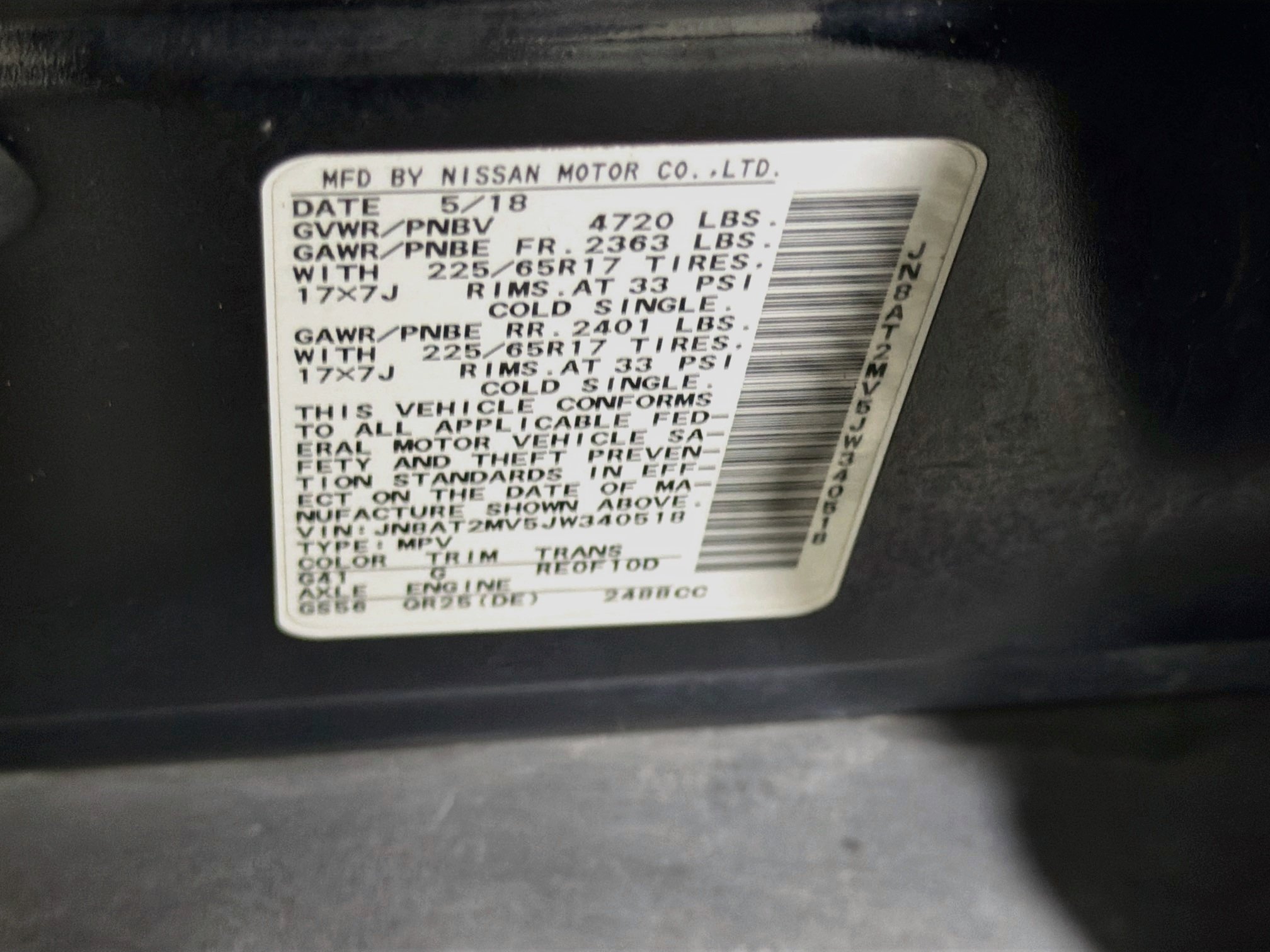 Used 2018 Nissan Rogue SV AWD/4WD image 12