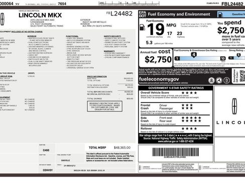 Used 2015 Lincoln MKX AWD w/ Equipment Group 102A image 19