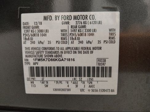 Used 2019 Ford Explorer XLT w/ Equipment Group 202A image 33