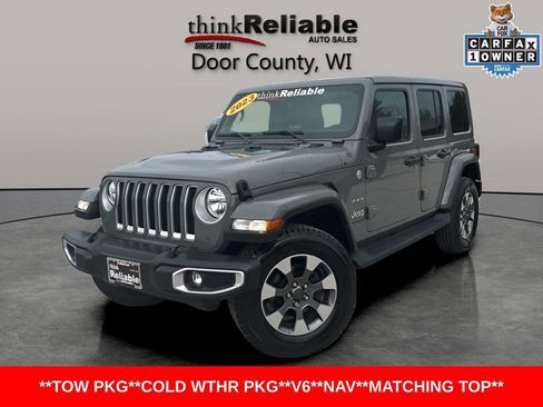 Used 2023 Jeep Wrangler Unlimited Sahara w/ Cold Weather Group AWD/4WD image 1