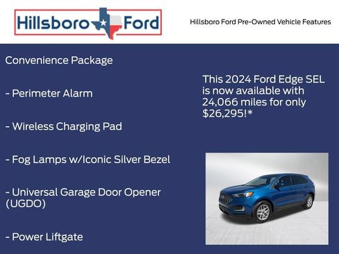 Used 2024 Ford Edge SEL w/ Convenience Package AWD/4WD image 3