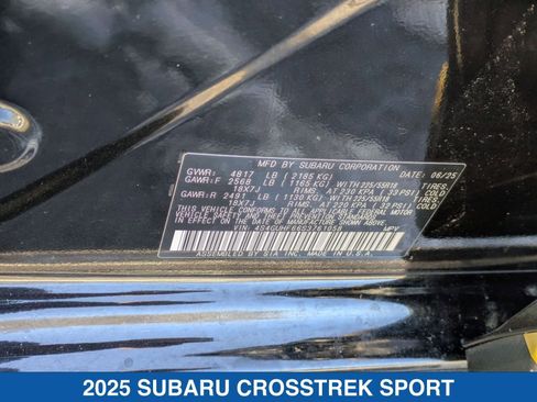 Certified 2025 Subaru Crosstrek 2.5i Sport image 25