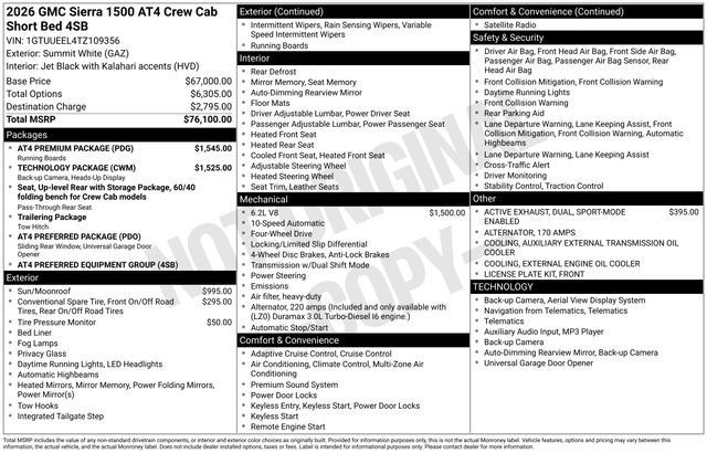 Used 2026 GMC Sierra 1500 AT4 w/ AT4 Premium Package AWD/4WD image 30