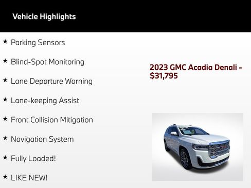 Used 2023 GMC Acadia Denali AWD/4WD image 57