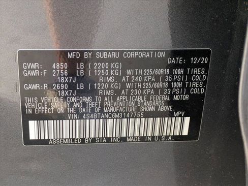 Used 2021 Subaru Outback Limited image 15