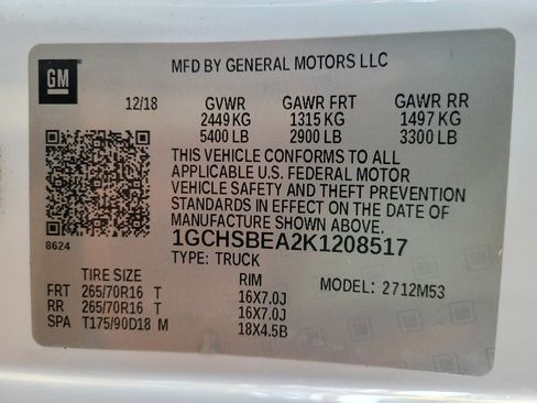 Used 2019 Chevrolet Colorado W/T w/ WT Convenience Package image 33