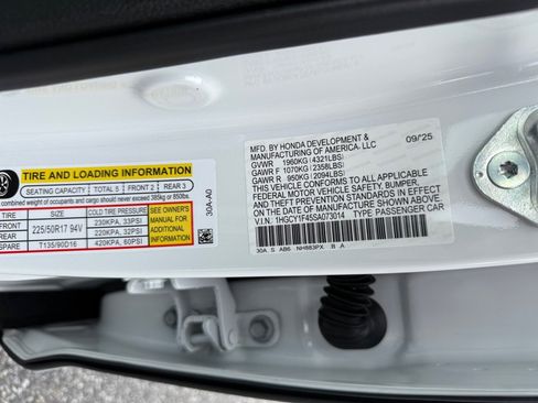 New 2025 Honda Accord SE image 35