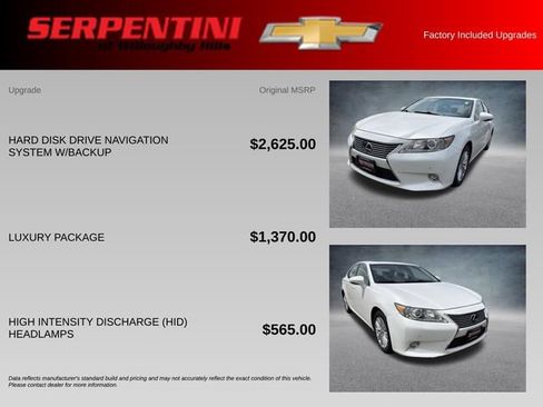 Used 2014 Lexus ES 350 w/ Luxury Package FWD image 4