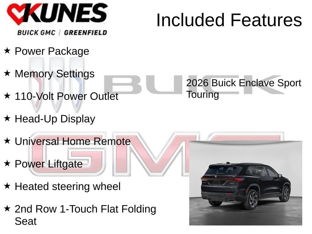 New 2026 Buick Enclave Sport Touring w/ Power Package AWD/4WD image 3