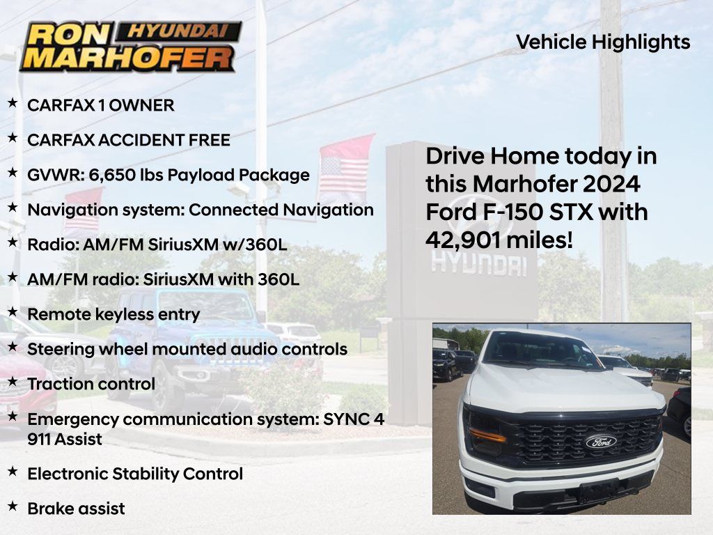 Used 2024 Ford F150 STX w/ STX Black Appearance Package AWD/4WD image 8