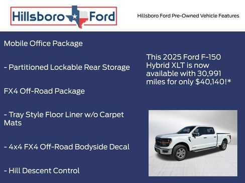 Certified 2025 Ford F150 XLT w/ Equipment Group 302A MID AWD/4WD image 13