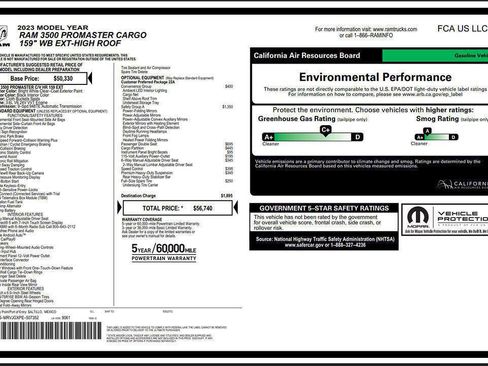 Used 2023 RAM ProMaster 3500 w/ Convenience Group FWD image 8