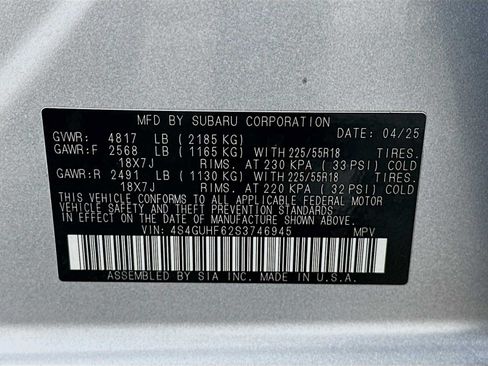 Certified 2025 Subaru Crosstrek 2.5i Sport AWD/4WD image 29