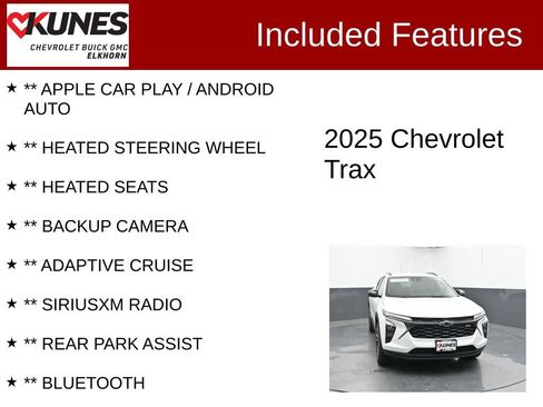 Used 2025 Chevrolet Trax RS w/ Driver Confidence Package FWD image 2