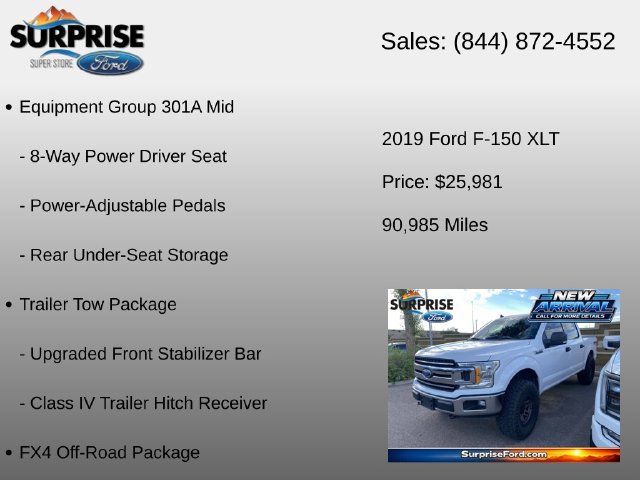 Used 2019 Ford F150 XLT w/ Equipment Group 301A Mid AWD/4WD image 12